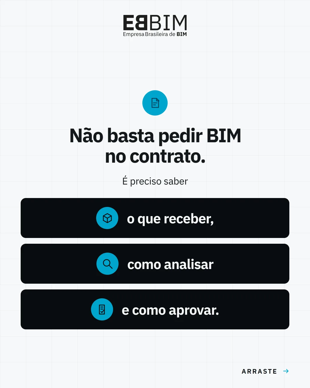 EBBIM — carrossel Análise e Aprovação de Projetos em BIM