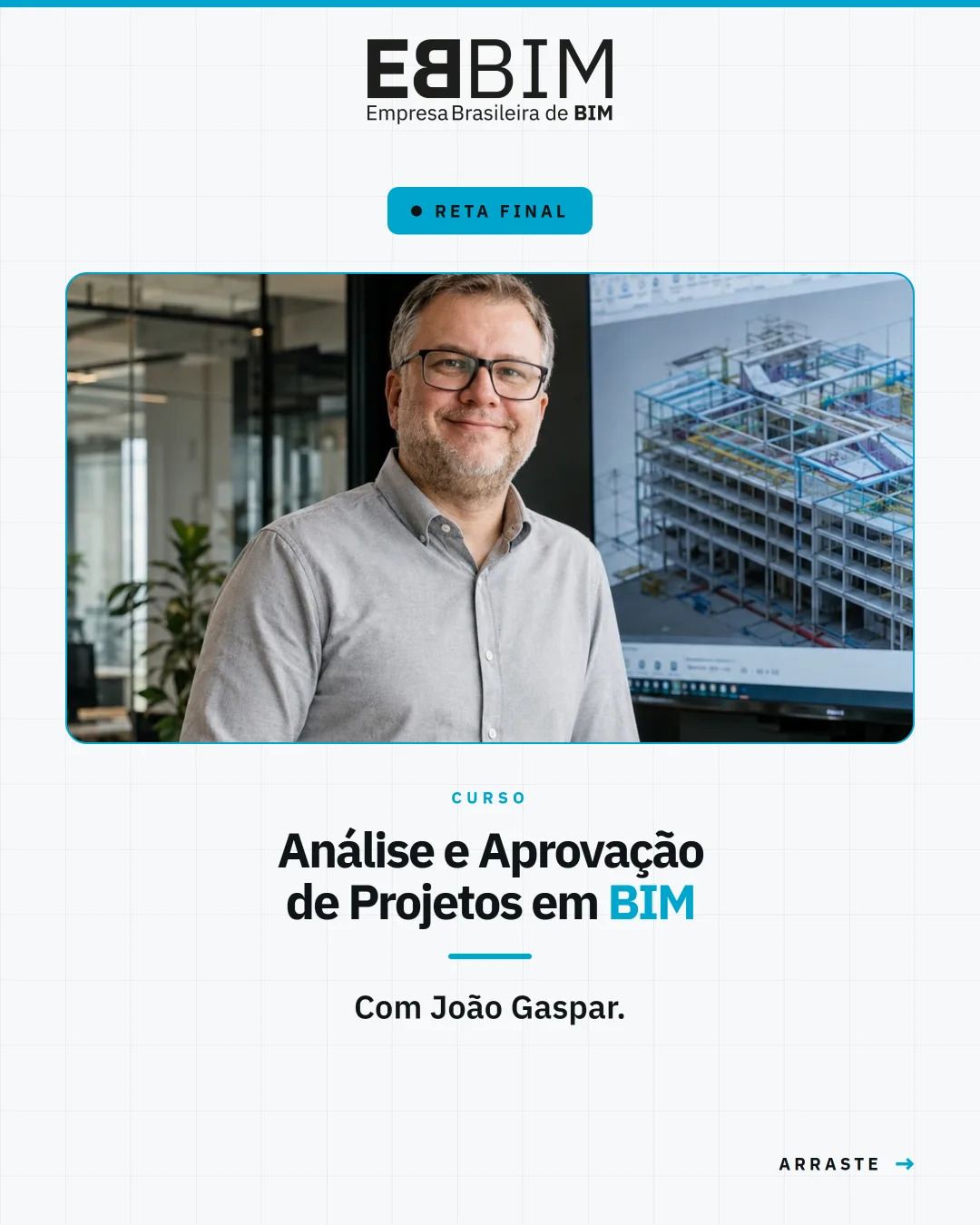 EBBIM — carrossel Reta final: Análise e Aprovação de Projetos em BIM