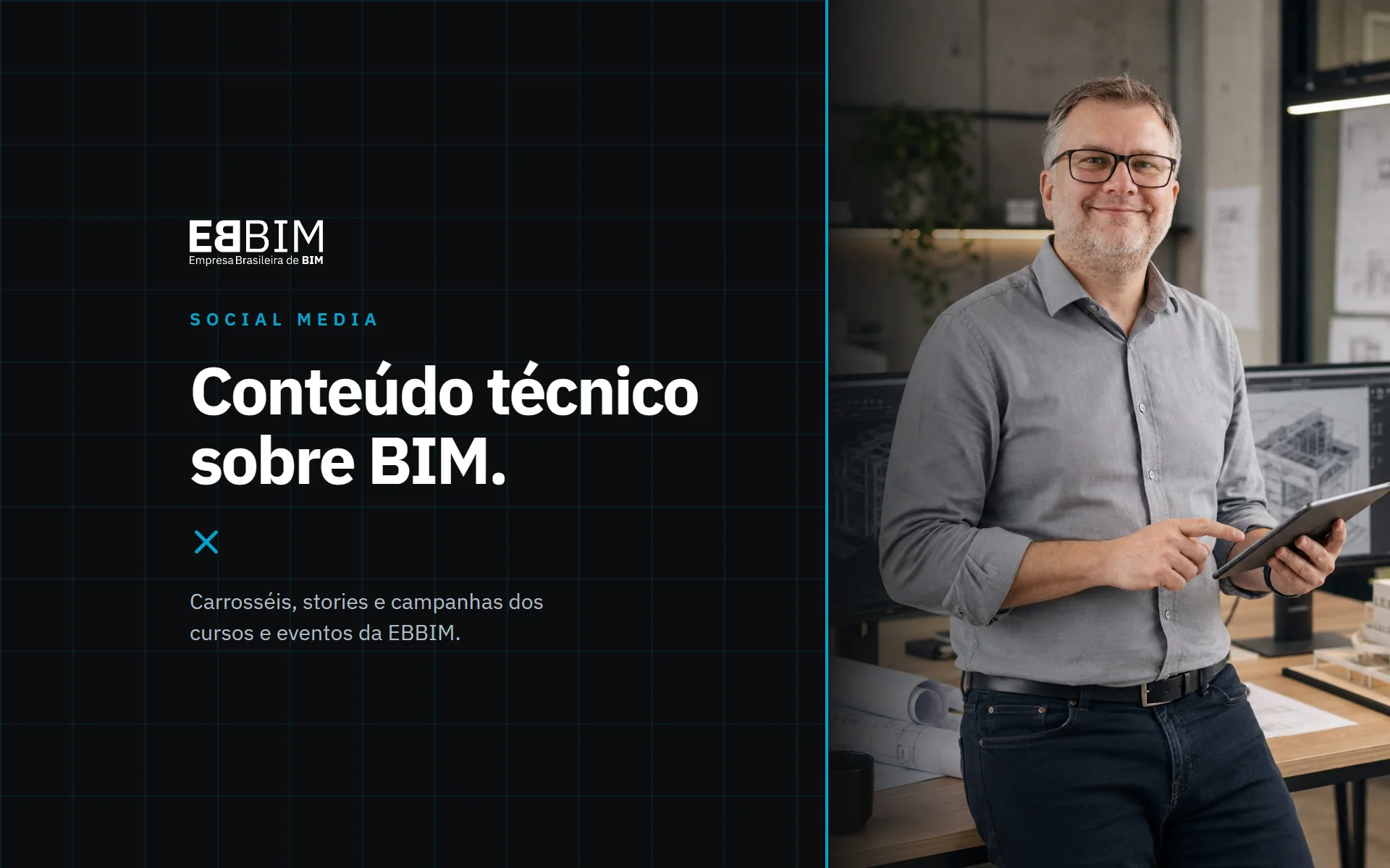 EBBIM — social media: conteúdo técnico sobre BIM