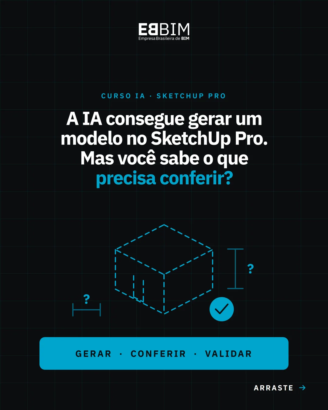 EBBIM — carrossel IA no SketchUp Pro