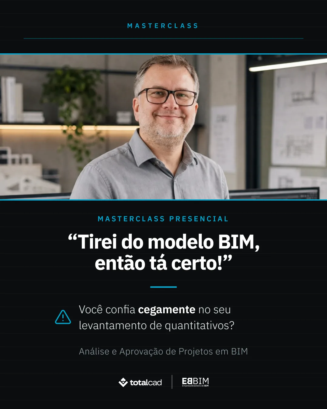 EBBIM — carrossel Masterclass de quantitativos em BIM