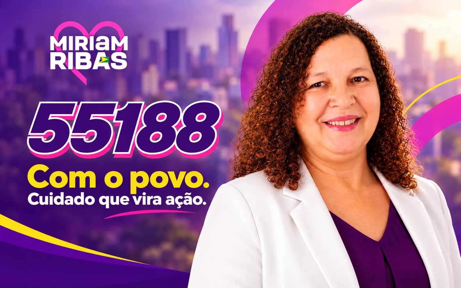 Míriam Ribas 55188 — com o povo, cuidado que vira ação