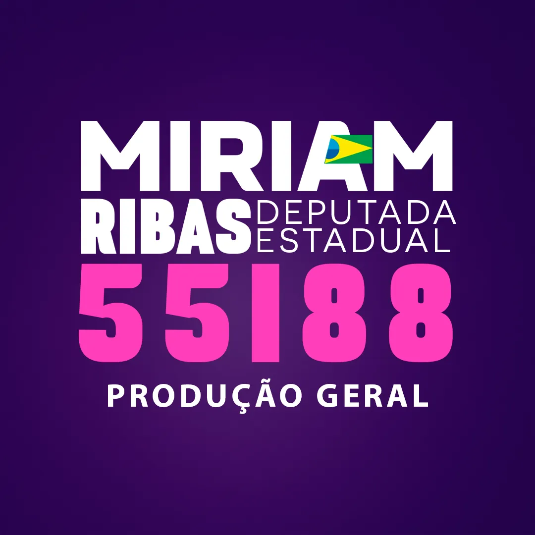 Míriam Ribas — crachá da equipe de produção