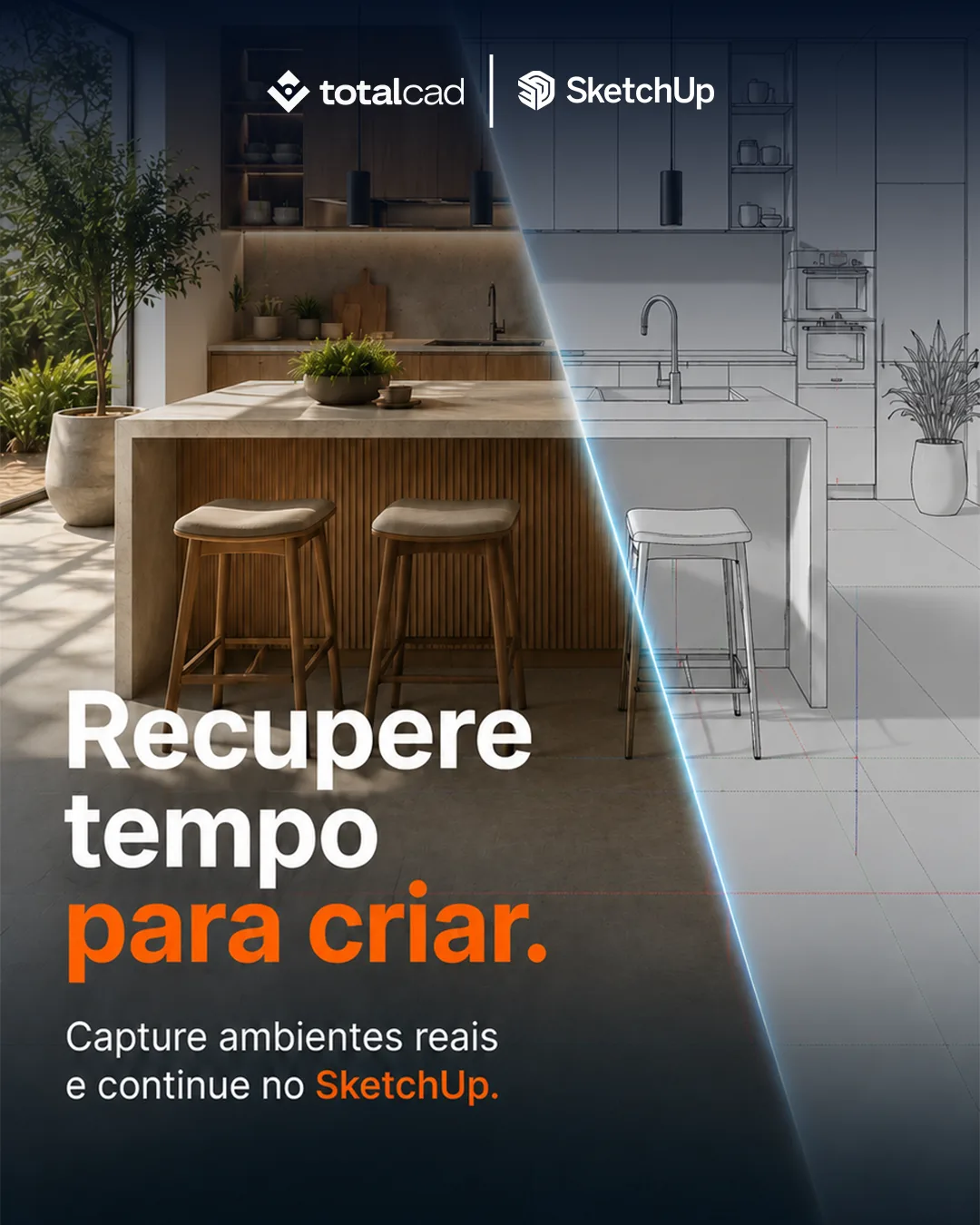 SketchUp Scan — post de feed: recupere tempo para criar
